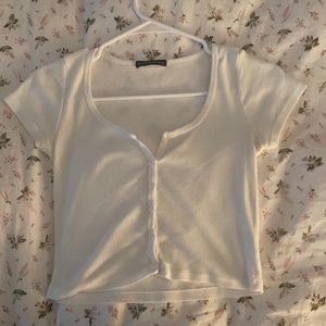 Brandy Melville White Zelly Top